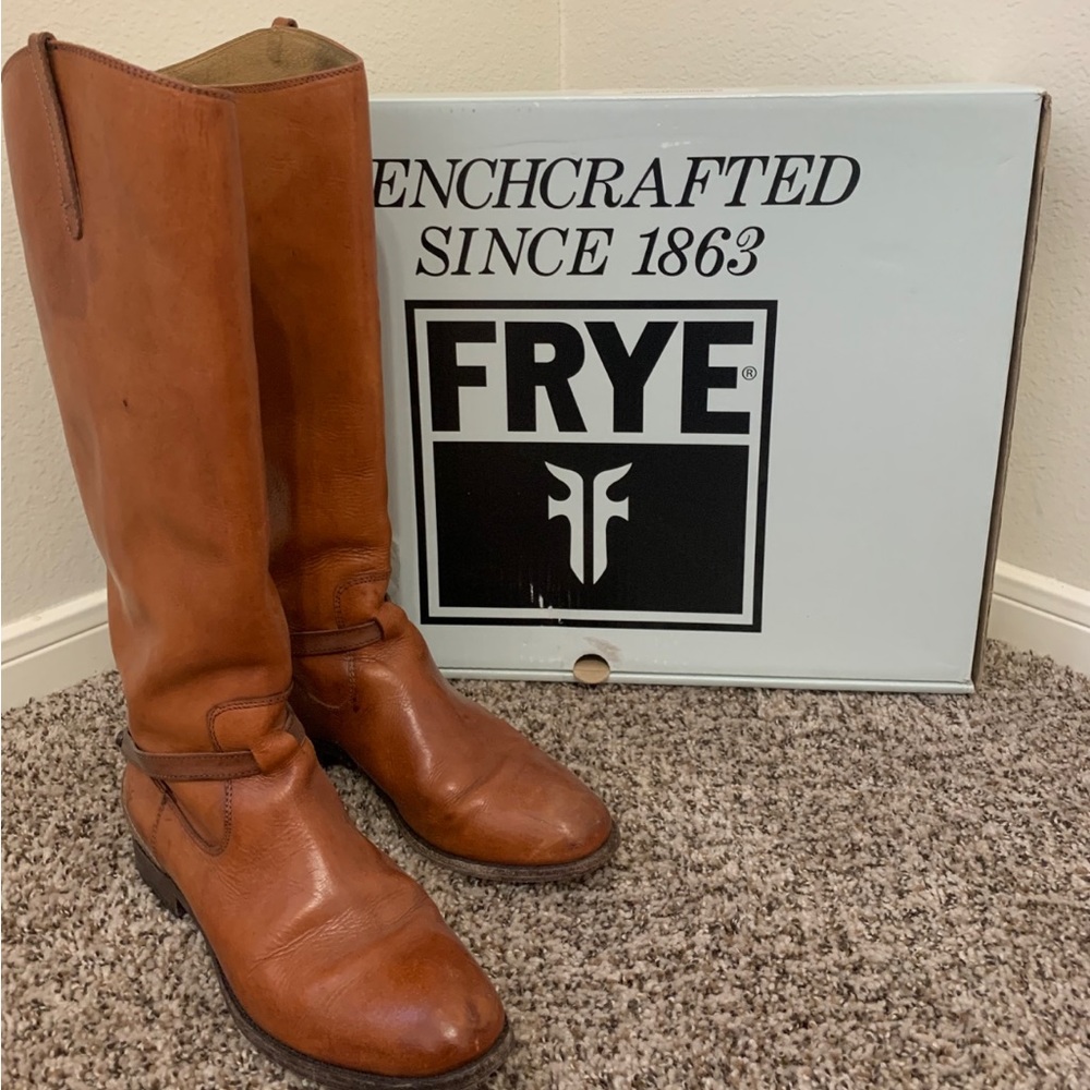 Gently worn Frye, leather Riding Boots - Picture 1 of 5
